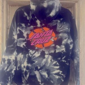 Unisex Santa Cruz Tie Dye Hoodie